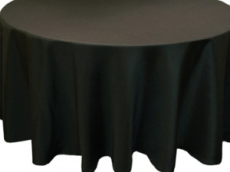 Black 60 Round Table Linen
