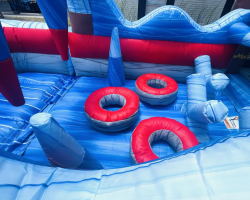 Shark Attack 15' X 30' Bounce House Obstacle Course