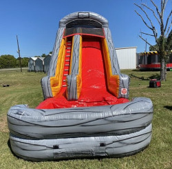 18' Red Volcano Water Slide