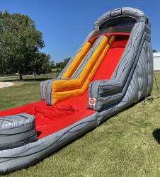 18' Red Volcano Water Slide