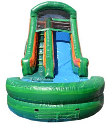 16' Green Magic Water Slide