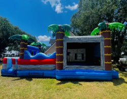 Shark Attack 15' X 30' Bounce House Obstacle Course