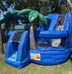 Tropical Kid Zone Bounce House & Slide Combo