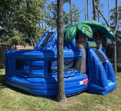 Tropical Kid Zone Bounce House & Slide Combo