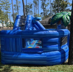 Tropical Kid Zone Bounce House & Slide Combo